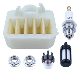 Mtanlo SERVICE KIT FITS For Husqvarna 340 345 346 XP 350 351 353 CHAINSAWS, 1pc Air Filter 1pc Fuel Filter 1pc Spark Plug 1pc Primer Bulb 1pair Bar Nuts