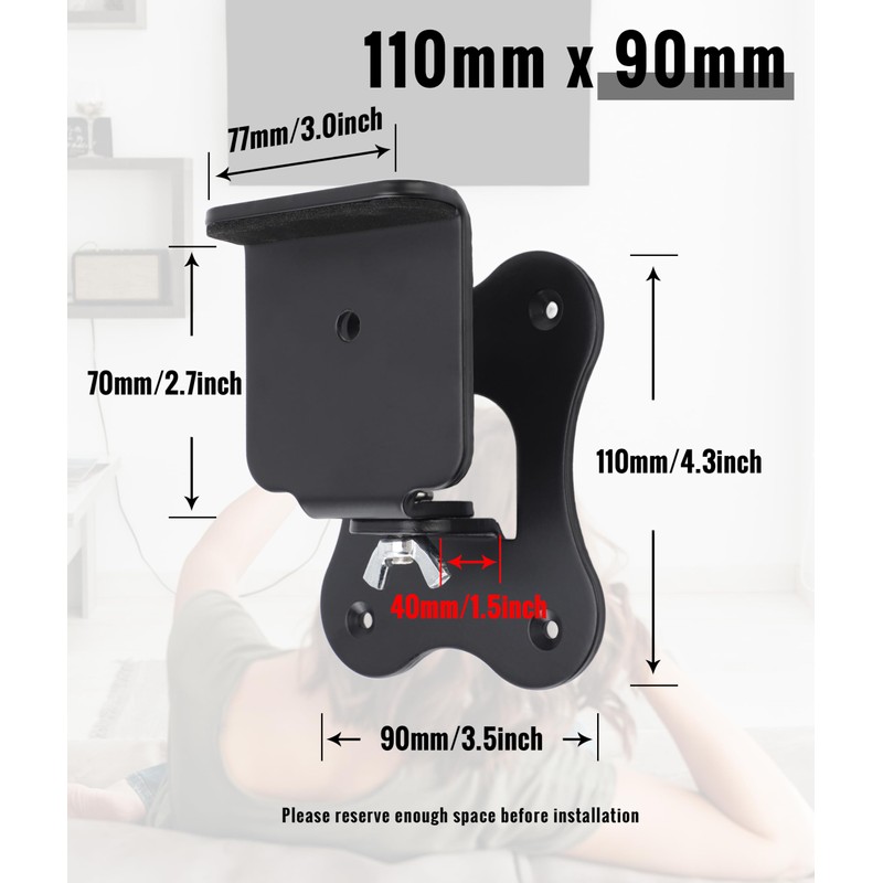 Gugxiom Speaker Wall Mounts for HW-Q930B HW-Q930C HW-Q990B HW-Q990C SX-Q990B,
