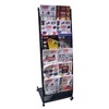 Signworld 6 Pocket Mobile Literature Display Rack - Medium