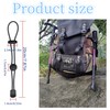 10 pcs Backpack Hiking Stick Holder Straps, Elastic Rope with