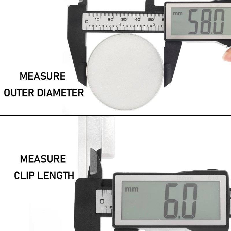 RTRHINOTUNING 4PCS 58mm Wheel Center Caps Compatible with Integra Civic