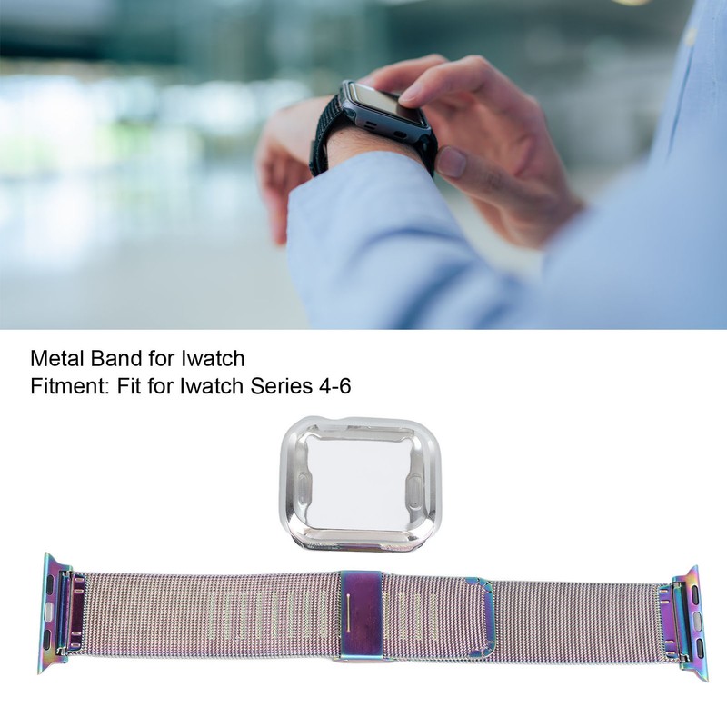 1.6in Replacement Band Strap Stainless Steel Protection Metal Band Strap