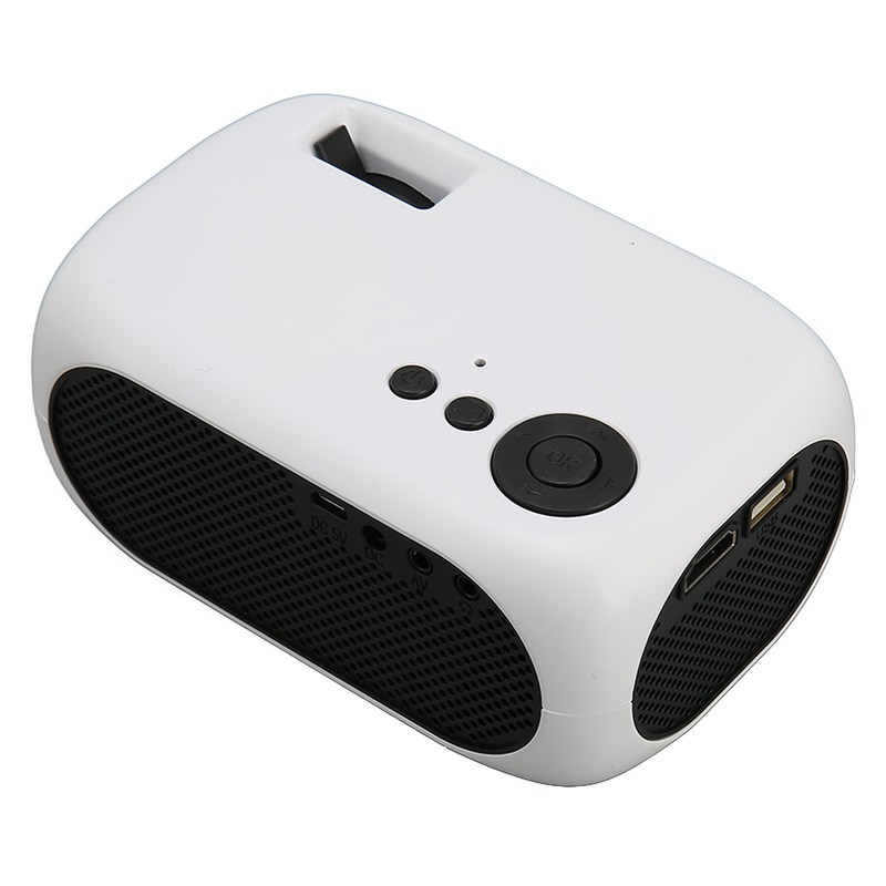 M24 Mini Portable Projector Multifunction 360 Degree Surround Sound Home