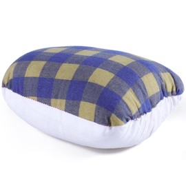 MOLIGOU Tailors Ham, Pressing Tool for Ironing, Sewing Ham for Dart, Sleeve, Curved Seam (Blue and Yellow Plaid)