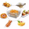8 inch Air Fryer Rack, Square Stackable Stainless Steel Dehydrator