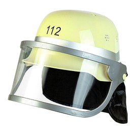 W WIDMANN MILANO Party Fashion - Children's Hard Plastic Uniform Fire Brigade Helmet with Visor