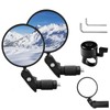 YISUGOOC 2 Pair Bike Mirror With Bike Bell 360° Adjustable