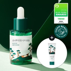 [Intensive Soothing] Round Lab Pine Soothing Cica Ampoule 30ml (+10ml Cream) / 라운드랩 소나무 진정 시카 앰플 30ml 기획 (+크림 10ml)