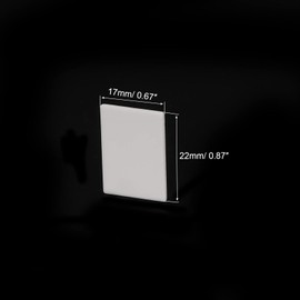 PATIKIL Alumina Ceramic Sheet Cooling Pad Insulating Sheet 50pcs High Hardness for MOS Transistor 22x17x0.65mm(0.87x0.67x0.03")