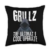 For man or woman with grillz teeth with Grills teeth Throw Pillow