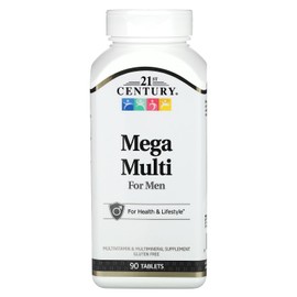 21st Century Mega Multi for Men Tablets, 90 Count