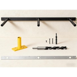 PICESA 38‘’ Heavy-Duty Hidden Floating Shelf Bracket – 210 LBS Max Load (Mounted on Studs), Floating Mantel Bracket for Fireplace & Wall Shelves, Includes Easy Installation Kit（38 inch Brackets）