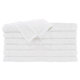 ForPro Premium 100% Cotton All-Purpose Towels, White, Extra Soft Multi-Purpose Salon, Spa, Hotel, and Gym Towel, 16” W x 27” L, 12-Count
