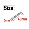 ZDingTech 35pcs 5mm x 40mm Dowel Pins Metal Dowel pins