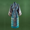 Bassetti Satin Kimono Unisex Comfortable Lightweight Chic Breathable, blue