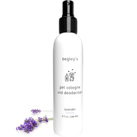 Begley’s Natural Pet Cologne and Deodorizer - Premium Essential Oil Scented Dog Body Spray and Cat Perfume, Dog Grooming Spray and Pet Odor Eliminator, Cat Cologne Mist, Dog Cologne Spray Long Lasting