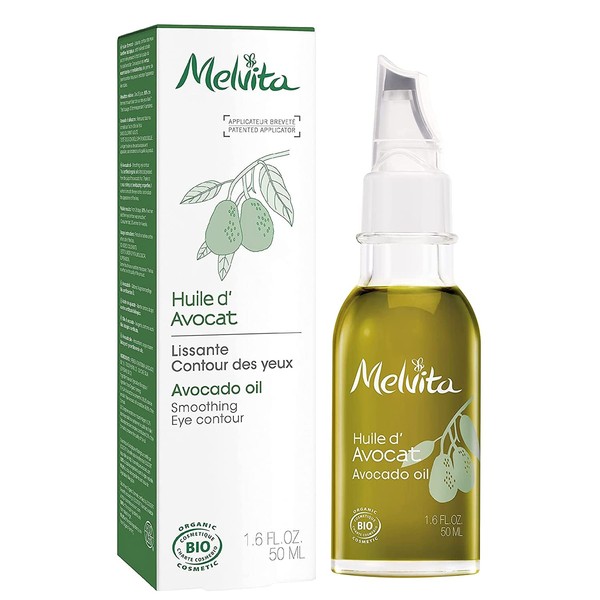 Melvita Bio Oil, Avocado Oil, 1.7 fl oz (50 ml), Organic Beauty Oil, Organic Cosmetics, Moisturizing, Dry Protection, Eye Care, Neck Care, Part Care, Full Body Care