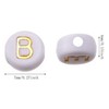 Pack of 1400 Round Letter Beads for Threading 7 x