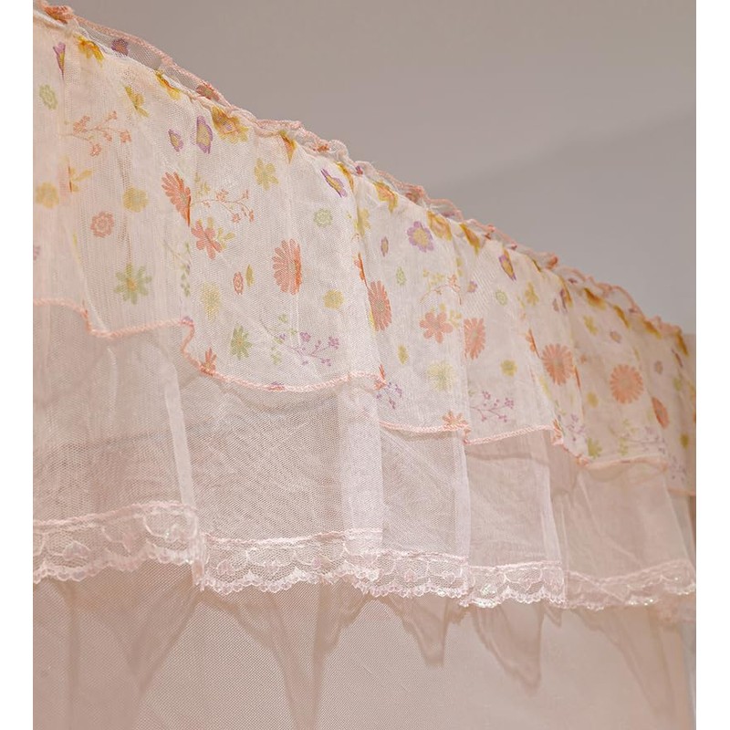 naturetalk Bed Canopy, Princess Bed Curtain Net for Girls &