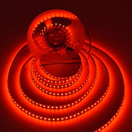 SUYOOULIN LED Strip Lights, AC 110V -130V 16.4ft/5m SMD 2835 600 LEDs Light Strips, 15000LM Flexible Waterproof IP68 LED Ribbon for DIY Christmas Home Indoor Outdoor Decor(Red)