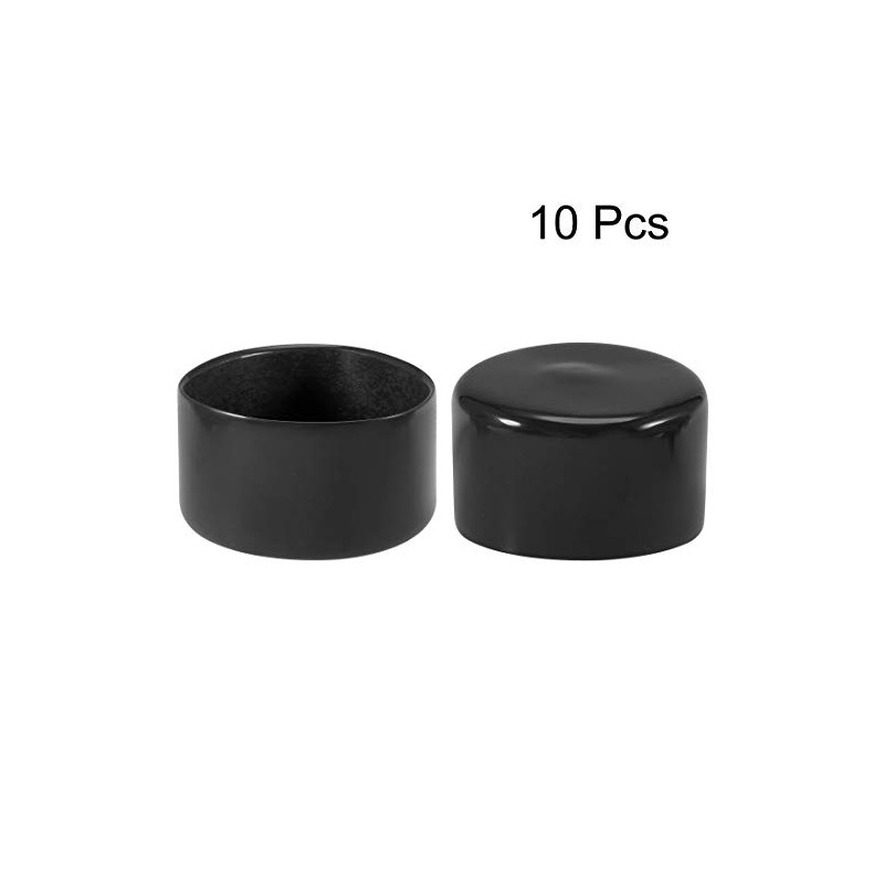 sourcing map 10pcs Rubber End Caps 52mm ID Vinyl Vinyl