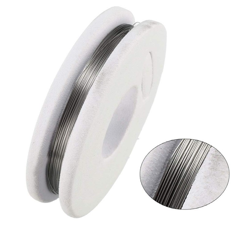 sourcing map 0.15 mm 34AWG Super Fine Heating Wire FeCrAl