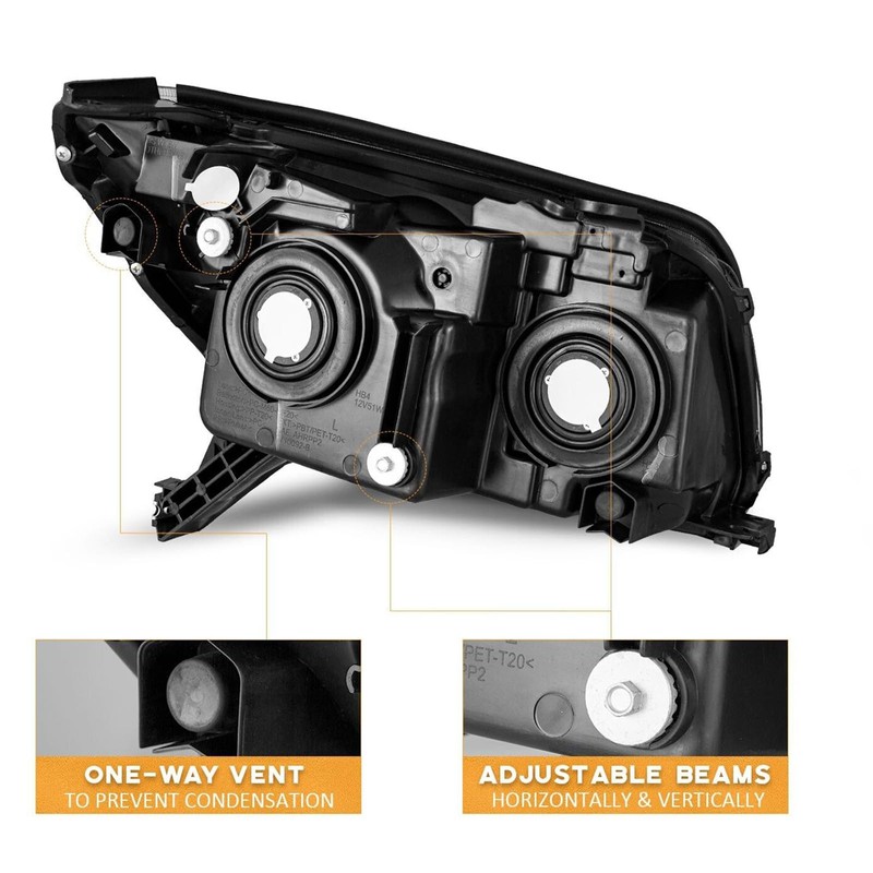Pair Headlights Assembly Set For 2003 2004 2005 Toyota 4Runner