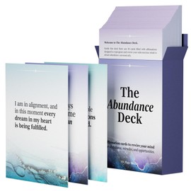 MK Magic Mindset – The Abundance Deck: 50 Positive Affirmation Cards for Women & Men | Manifestation Cards for Abundance, Motivation, Mindfulness & Self-Care | Daily Affirmation Cards