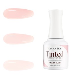Kiara Sky Tinted Rubber Top Coat Velvet Blush