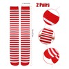 Eurzom Christmas Striped Socks Red and White Striped Socks Women