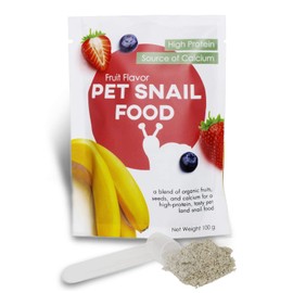 Snout & Shell Vegetable Flavored Pet Land Snail Food - Tasty High-Protein, Calcium Blend for Snails, Easy Addition to Your Garden Snails Terrarium or Snail Habitat