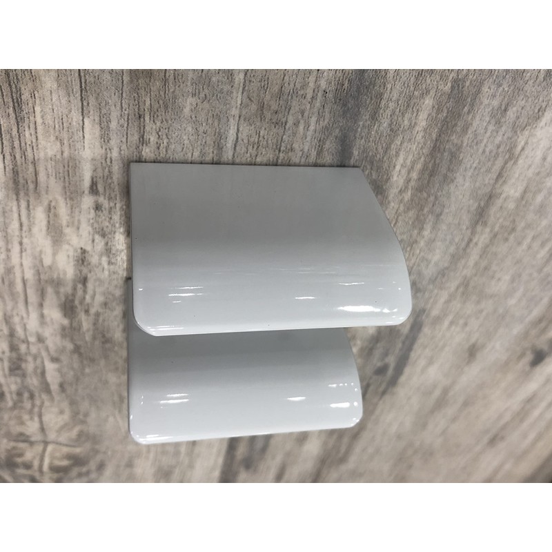 Tsnamay 2Pcs 1.97" White Arc Surface Pull,White Edge Pulls Furniture