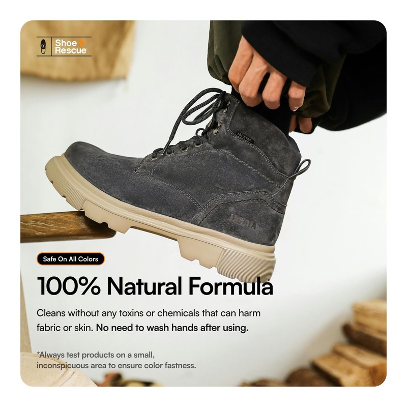 ShoeRescue All-Natural Cleaning Wipes. Remove Dirt & Surface Stains from