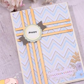 FAWENUCY Scrapbooking Die-Cuts for Card Making, Christmas Metal Cutting Dies, Paper Craft Punch Template, Background Embossing Stencils, DIY Album Décor (Card Border-14x10.1cm)