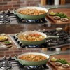 Hamilton Beach Enameled Cast Iron Fry Pan 12-Inch Sage, Cream
