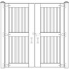 YuLuoXiang Fence Wood Gate Hardware Set - Heavy Duty Gate