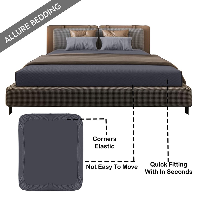 Volcano Infinity King size fitted sheets Extra Deep 152×200×40 CM