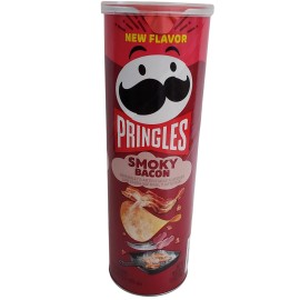 Pringles New Flavor PRINGLES Potato Crisps Smoky Bacon 5.5 oz Canister