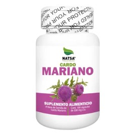 Cardo Mariano 100 Cápsulas, Silimarina, Potentes propiedades Hepatoprotectoras, Desintoxica y Regenera tu Hígado, Metaboliza tus Grasas, Calidad Premi