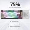 Mosptnspg 75% TKL Wired Mechanical Keyboard,RGB Backlit Gasket Mount 82