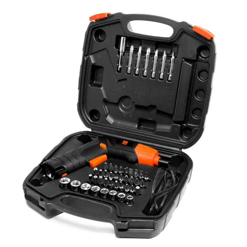 ​​WEN 4V Cordless Screwdriver - w/40+ Bits & Flashlight​