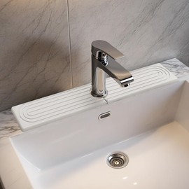 Faucet Mat for Kitchen Sink, Super Absorbent Faucet Splash Guard, Diatomite Stone Sink Tray, Kitchen Sink Splash Guard, Faucet Absorbent Mat for Bathroom Counter, Stone Drying Mat