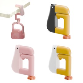 KASESSS 3 Pcs Bag Holder, Bag Hooks for Table, Handbag Hook Holder, Cartoon Duck Pattern Handbag Hooks for Tables, Staple Free Portable Bag Holder for Table Desks Work Restaurants, Non-Slip Foldable