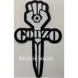 The Sticker Emporium Hunter S Thompson Gonzo Sticker ~ Water Bottle ~ Laptop ~ Tumbler ~ Car Decal