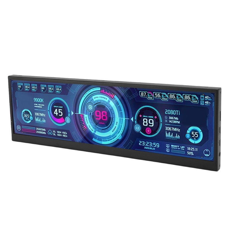 12.6 Inch Secondary Screen FHD IPS Second Screen Stretched Bar