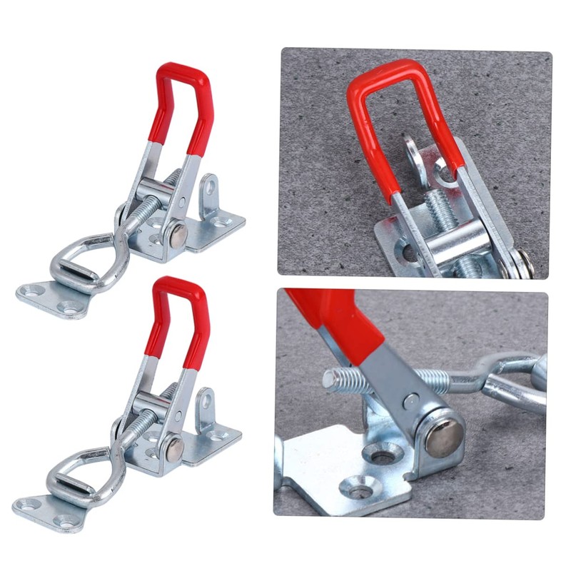 COHEALI 4Pcs Heavy Duty Adjustable Toggle Clamps Iron Latch Clamps