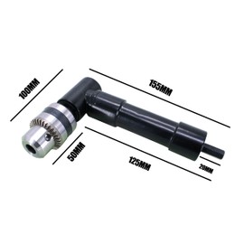 HFS(R) Right Angle Drill 1-10mm 90 Degree Angle Adapter Drill Attachment Cordless Drill Adapter Angle Drill Right Angle Adapter DIY