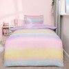 OHS Rainbow Bedding Set Single, Duvet Covers for Girls Boys