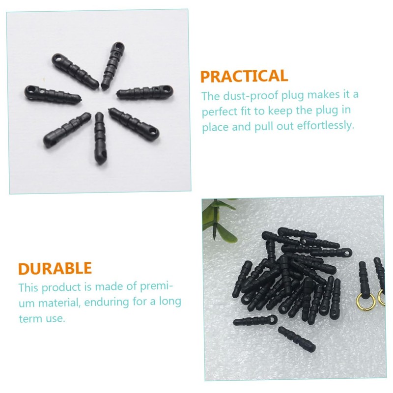 jojofuny Phone Dust Plug by 340 Pcs Earphone Jack Charm