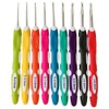 9PCS(1Set) B to J 2.0mm-6.0mm Ergonomic Crochet Hooks Set with